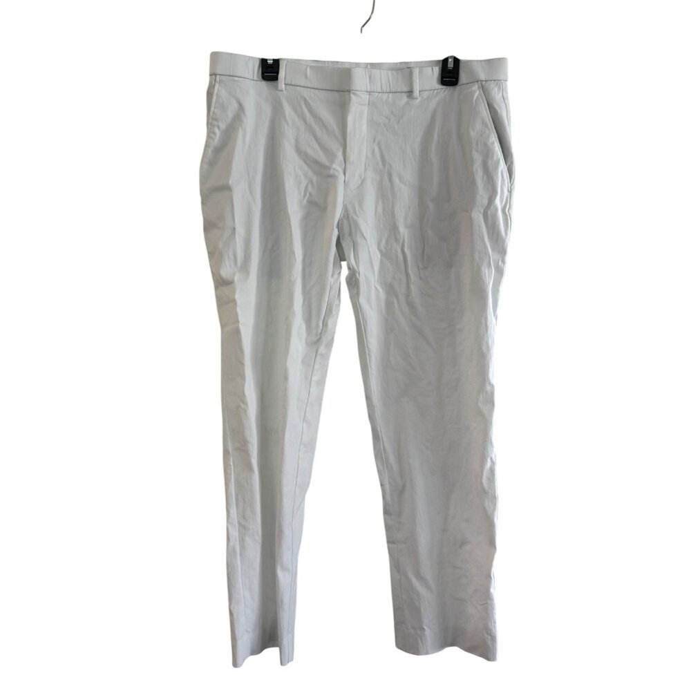 Tommy Hilfiger White Mens Dress Pants P36W X 30L Rayon Blend Slim Fit